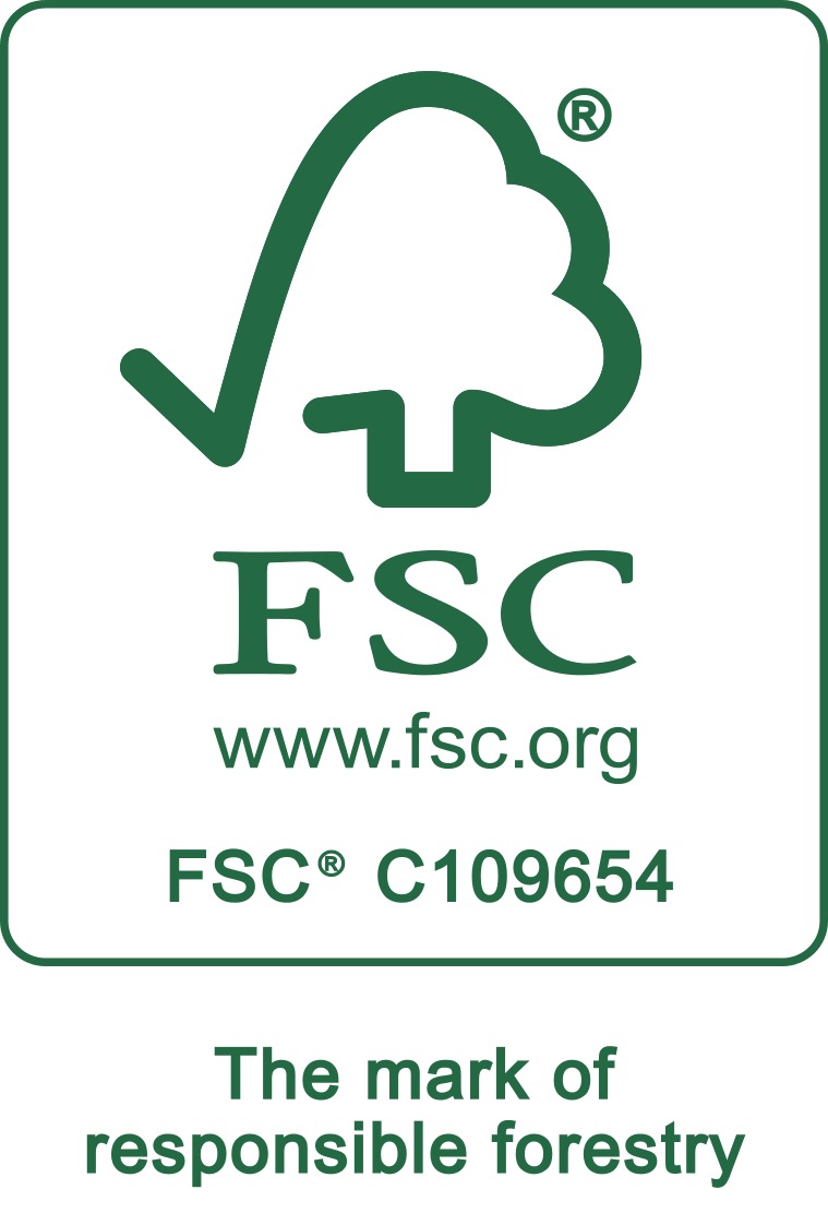 FSC® C109654 — certified sustainable timber