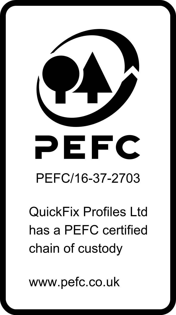 PEFC/16-37-2703 — QuickFix Profiles Ltd has a PEFC certified chain of custody